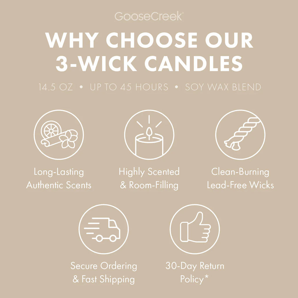 Pure White Sands 3-Wick Candle