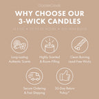 Coconut Caramel Apple 3-Wick Candle