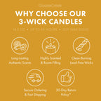 Peach Sugar Wafer Large 3-Wick Candle