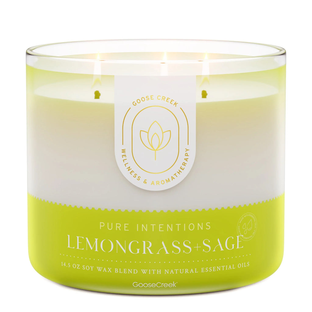 Lemongrass & Sage Aromatherapy 3-Wick Candle