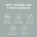 Cool Rain Drops Large 3-Wick Candle