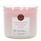 Strawberry Coconut Milk 3-Wick Candle