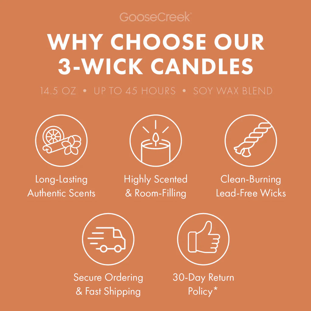 Honey & Wildflower Aromatherapy Large 3-Wick Candle
